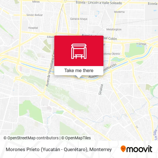 Mapa de Morones Prieto (Yucatán - Querétaro)