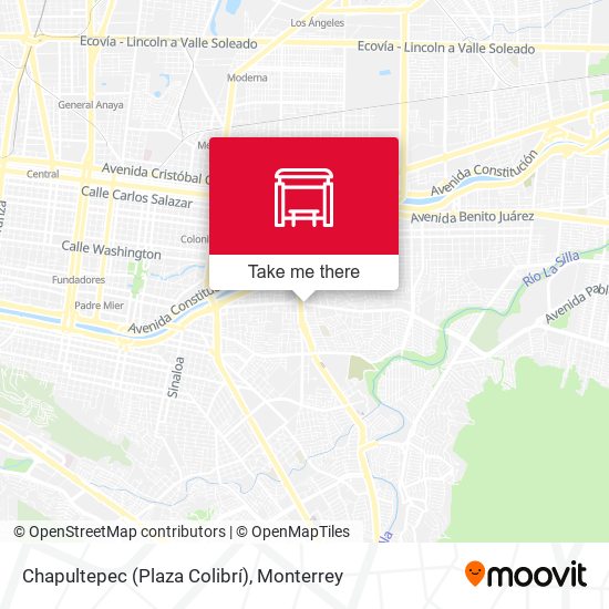 Chapultepec (Plaza Colibrí) map