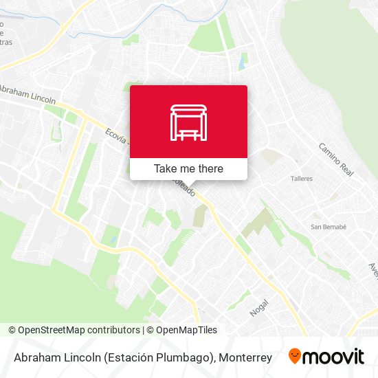 Abraham Lincoln (Estación Plumbago) map