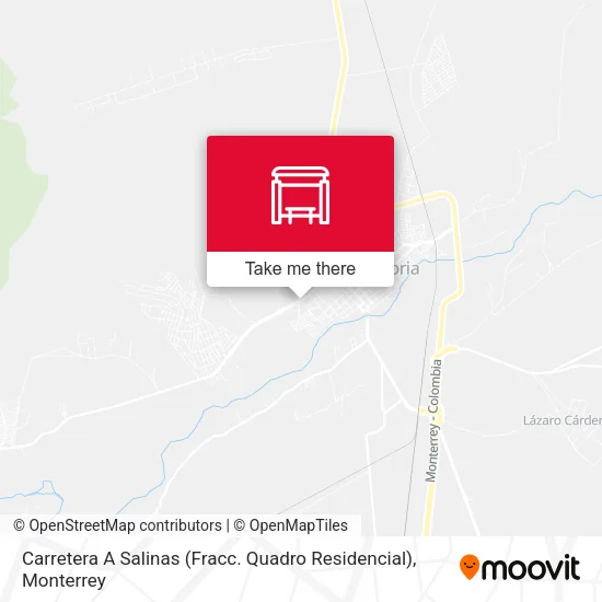 Carretera A Salinas (Fracc. Quadro Residencial) map