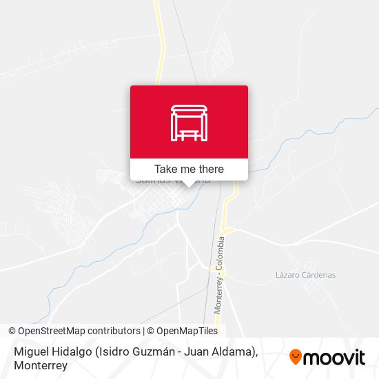 Miguel Hidalgo (Isidro Guzmán - Juan Aldama) map