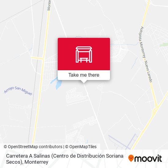 Carretera A Salinas (Centro de Distribución Soriana Secos) map