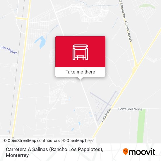Mapa de Carretera A Salinas (Rancho Los Papalotes)