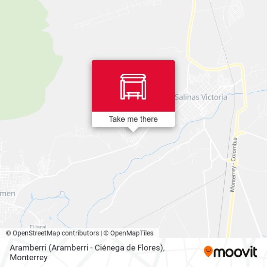 Aramberri (Aramberri - Ciénega de Flores) map