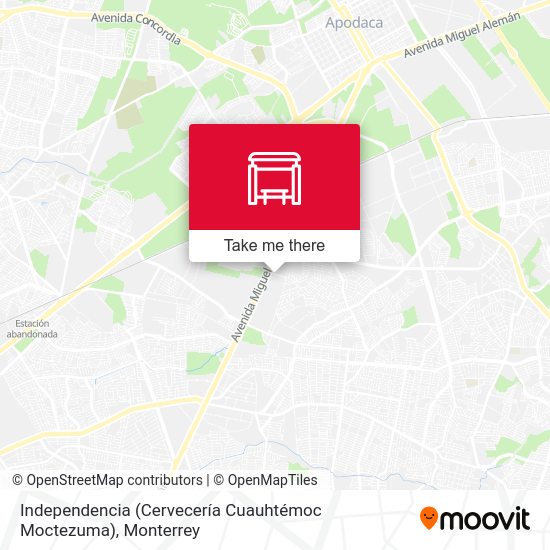 Independencia (Cervecería Cuauhtémoc Moctezuma) map