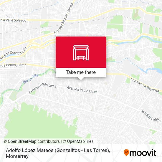 Adolfo López Mateos (Gonzalitos - Las Torres) map