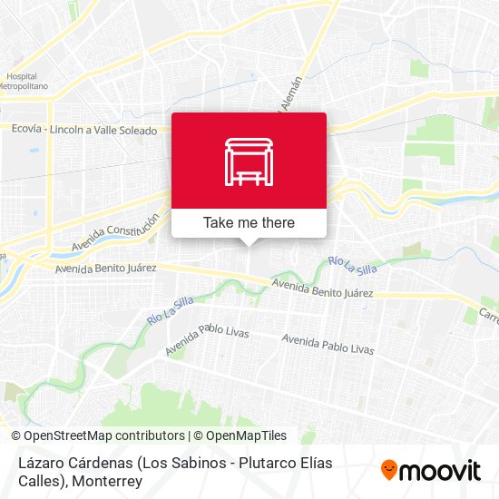 Mapa de Lázaro Cárdenas (Los Sabinos - Plutarco Elías Calles)