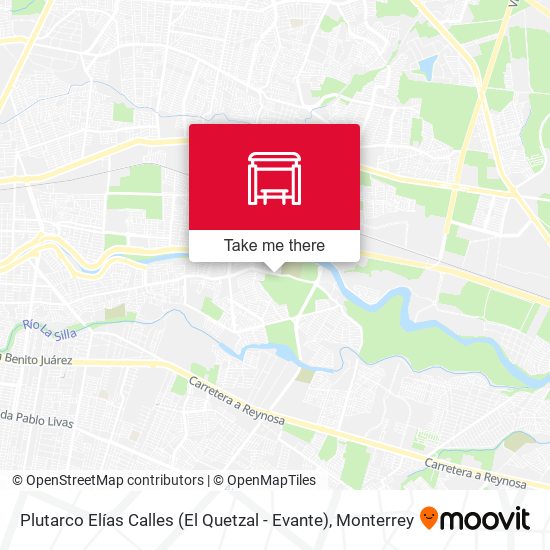 Plutarco Elías Calles (El Quetzal - Evante) map