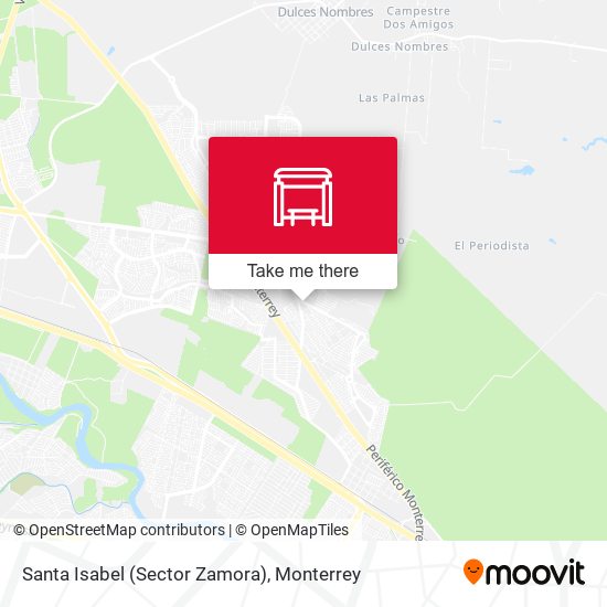 Santa Isabel (Sector Zamora) map