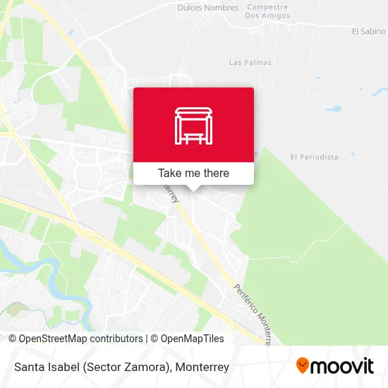 Santa Isabel (Sector Zamora) map