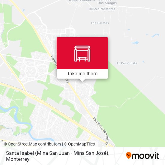 Santa Isabel (Mina San Juan - Mina San José) map