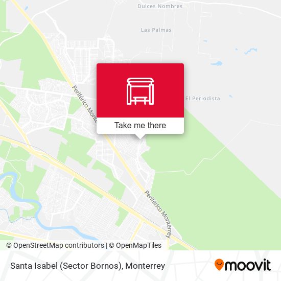 Mapa de Santa Isabel (Sector Bornos)