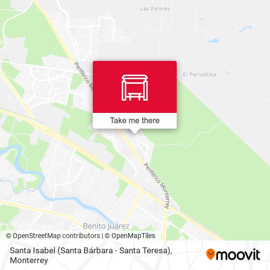 Santa Isabel (Santa Bárbara - Santa Teresa) map