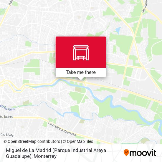 Miguel de La Madrid (Parque Industrial Areya Guadalupe) map