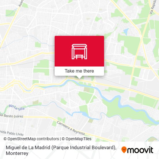 Mapa de Miguel de La Madrid (Parque Industrial Boulevard)
