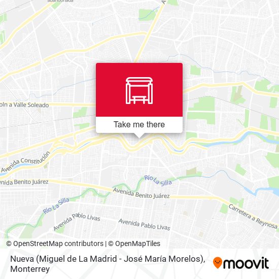 Nueva (Miguel de La Madrid - José María Morelos) map