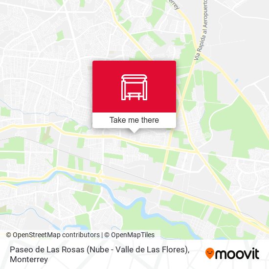 Paseo de Las Rosas (Nube - Valle de Las Flores) map