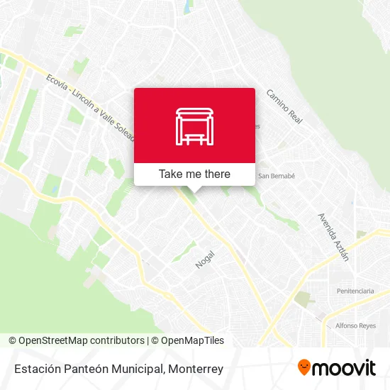Mapa de Estación Panteón Municipal