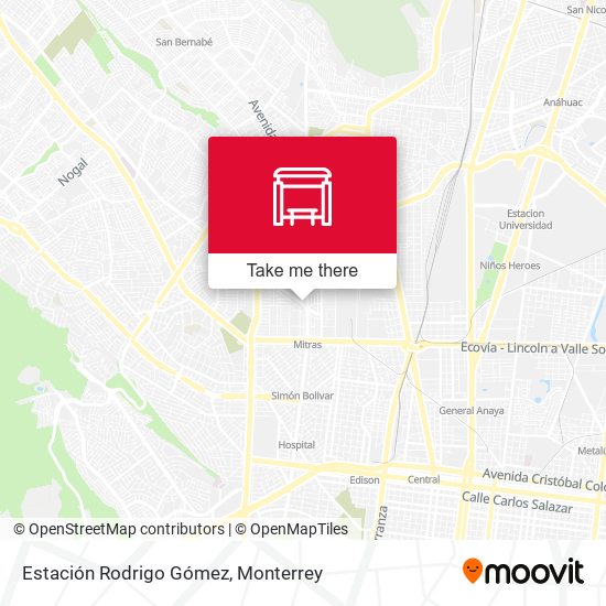 Mapa de Estación Rodrigo Gómez