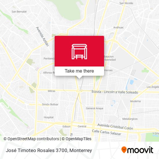 José Timoteo Rosales 3700 map