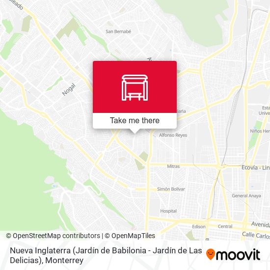 Nueva Inglaterra (Jardín de Babilonia - Jardín de Las Delicias) map
