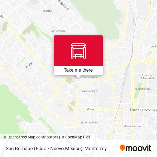 Mapa de San Bernabé (Ejido - Nuevo México)