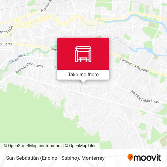 San Sebastián (Encino - Sabino) map