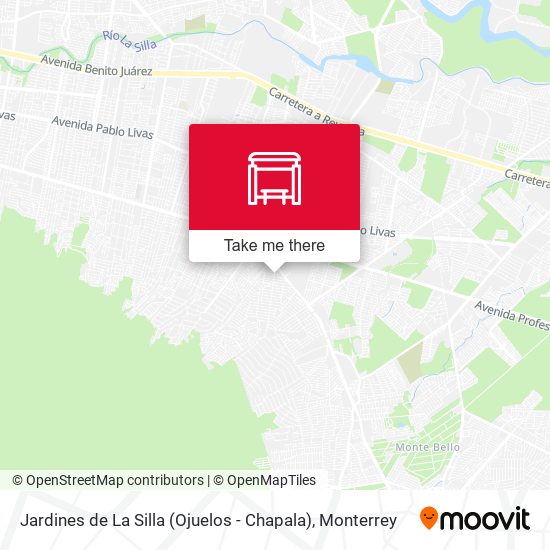 Jardines de La Silla (Ojuelos - Chapala) map