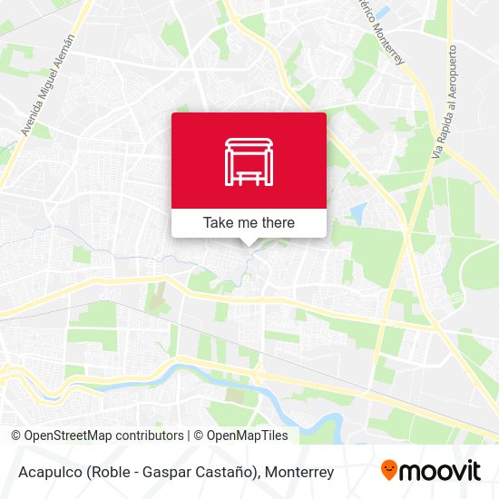 Acapulco (Roble - Gaspar Castaño) map