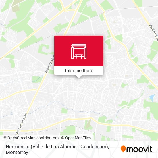 Hermosillo (Valle de Los Álamos - Guadalajara) map