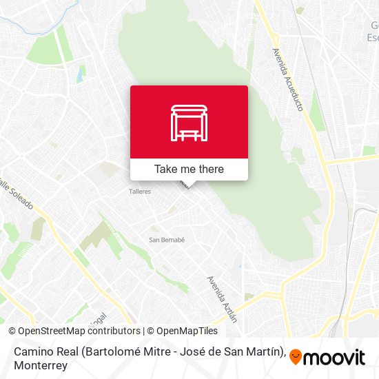 Camino Real (Bartolomé Mitre - José de San Martín) map