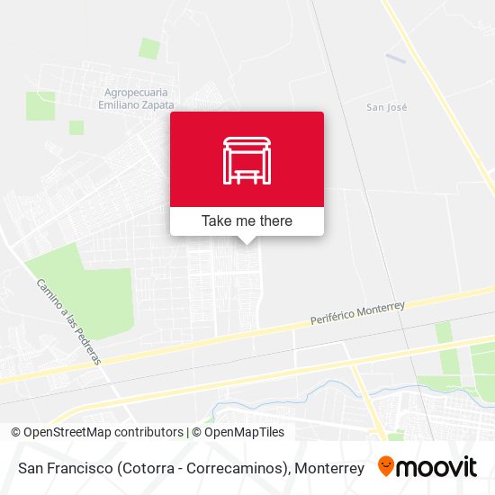San Francisco (Cotorra - Correcaminos) map