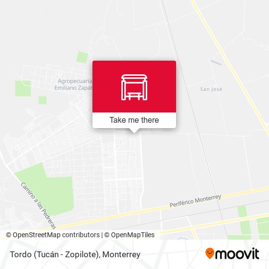 Tordo (Tucán - Zopilote) map