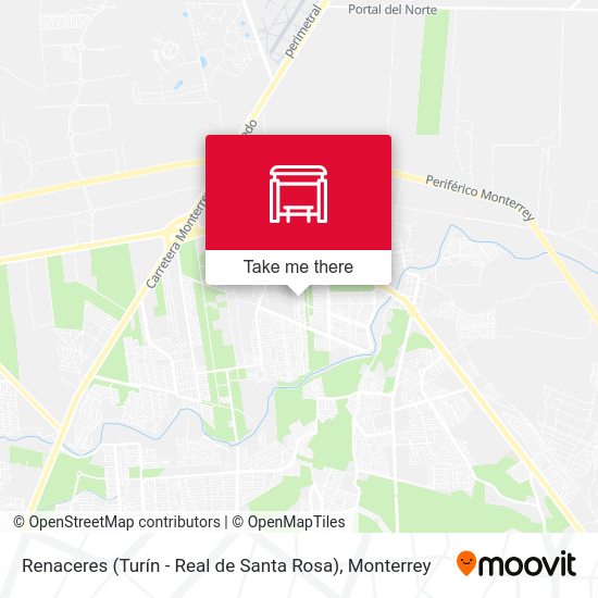 Renaceres (Turín - Real de Santa Rosa) map