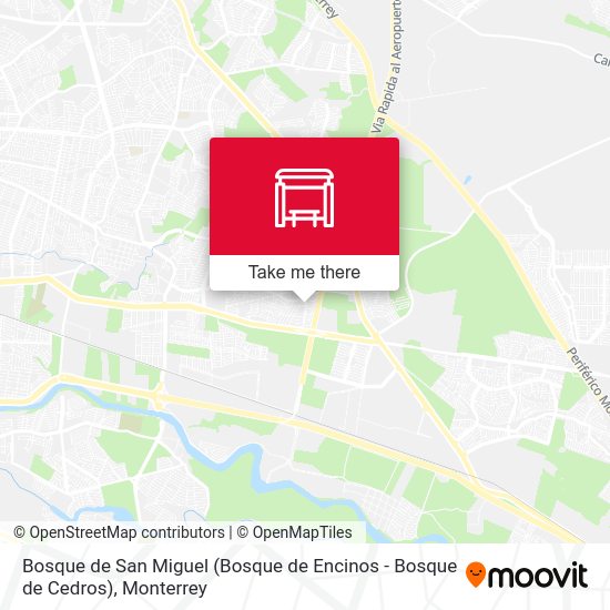 Bosque de San Miguel (Bosque de Encinos - Bosque de Cedros) map