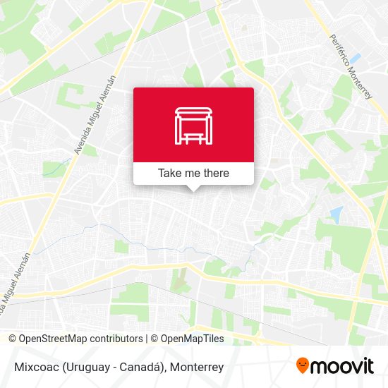 Mapa de Mixcoac (Uruguay - Canadá)