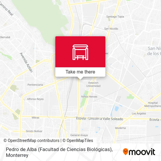 Mapa de Pedro de Alba (Facultad de Ciencias Biológicas)
