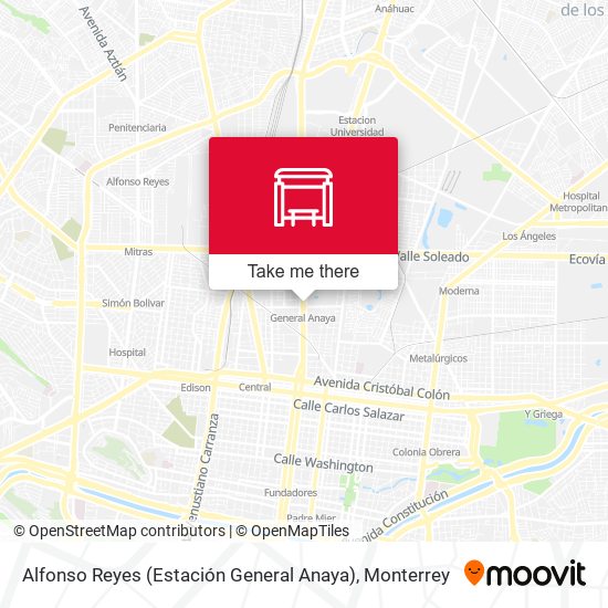 Alfonso Reyes (Estación General Anaya) map