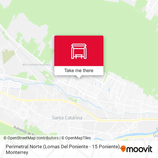 Mapa de Perimetral Norte (Lomas Del Poniente - 15 Poniente)