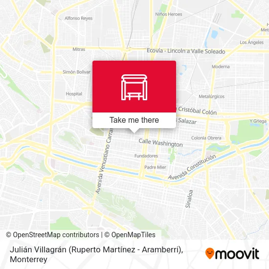 Mapa de Julián Villagrán (Ruperto Martínez - Aramberri)