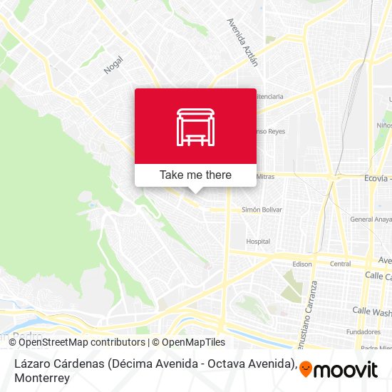 Lázaro Cárdenas (Décima Avenida - Octava Avenida) map