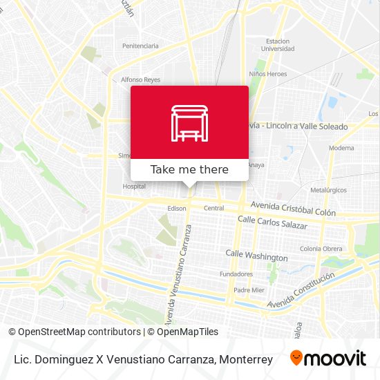 Mapa de Lic. Dominguez X Venustiano Carranza