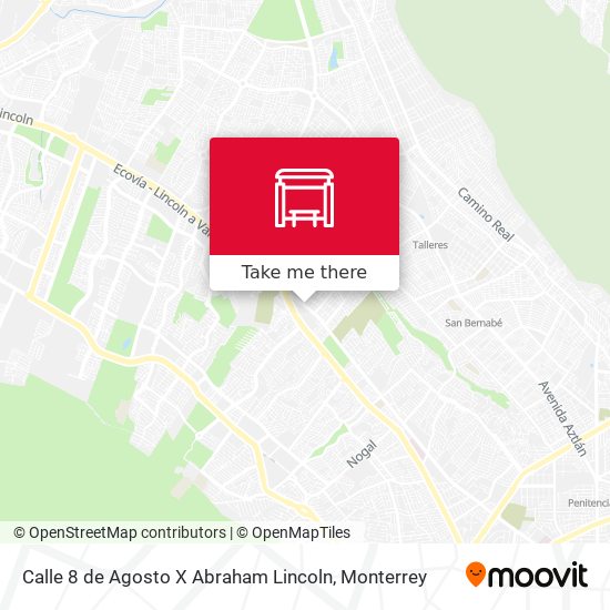 Mapa de Calle 8 de Agosto X Abraham Lincoln
