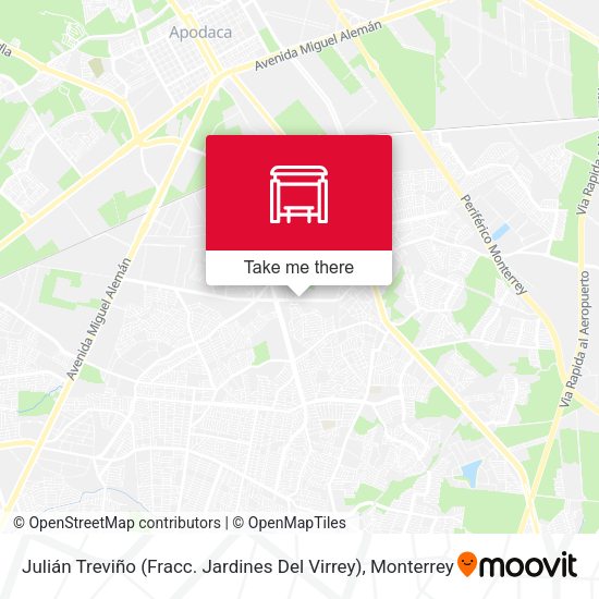 Julián Treviño (Fracc. Jardines Del Virrey) map