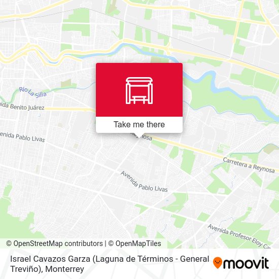 Mapa de Israel Cavazos Garza (Laguna de Términos - General Treviño)