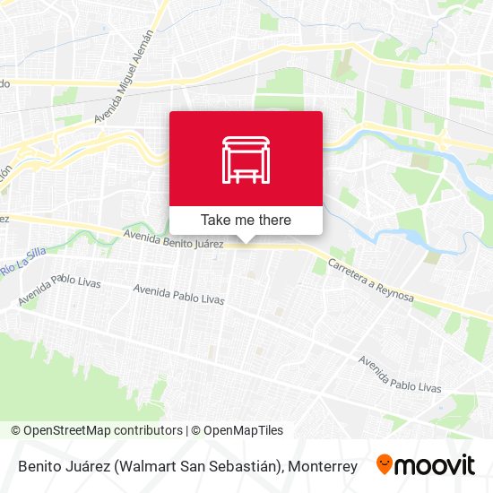Mapa de Benito Juárez (Walmart San Sebastián)