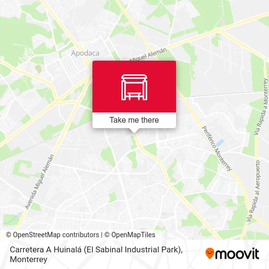 Mapa de Carretera A Huinalá (El Sabinal Industrial Park)
