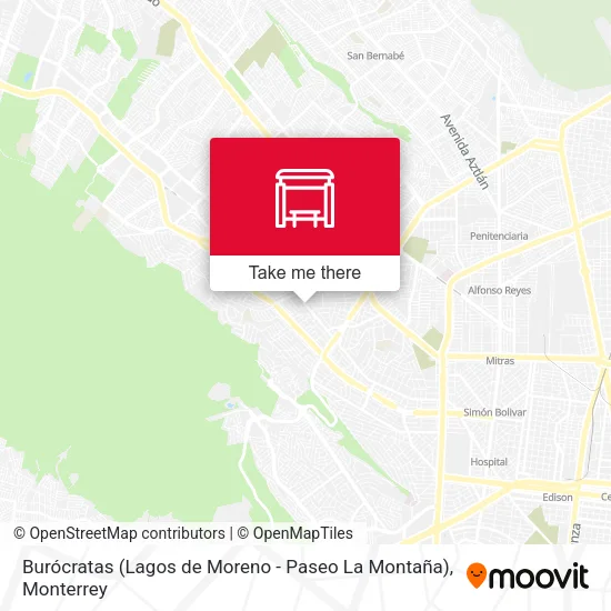 Burócratas (Lagos de Moreno - Paseo La Montaña) map