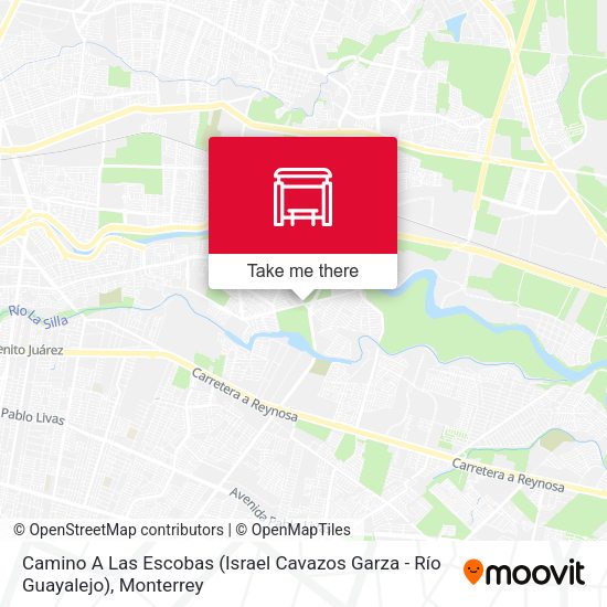 Camino A Las Escobas (Israel Cavazos Garza - Río Guayalejo) map