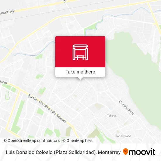Mapa de Luis Donaldo Colosio (Plaza Solidaridad)